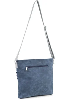 Taschen></noscript>Tasche mit teilweise glitzernden Flechtdurchzügen