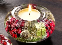 DREAMLIGHT Weihnachtliche Dekorationen>Teelichthalter aus mundgeblasenem Glas GRÜN