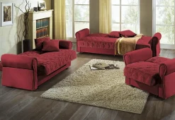 Möbel>3-teilige Polstergruppe mit Bettkasten