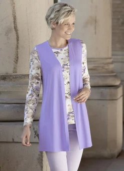 Shirts>2-teiliges Set in verschlussloser Form LILA-CAMEL