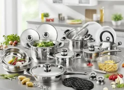 Töpfe & Pfannen|Schüsseln & Behälter>28-teiliges Topf-Set aus hochwertigem EDELSTAHL