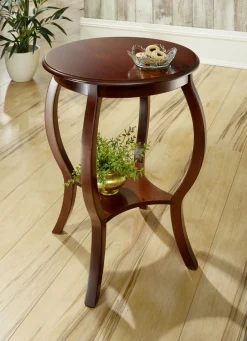 Möbel>Teilmassiver Beistelltisch mit Beinen aus massivem Buchenholz