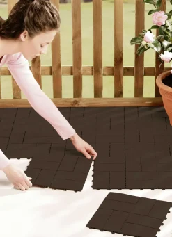 Gartenpflege>Terrassenplatten-Set, 12-teilig