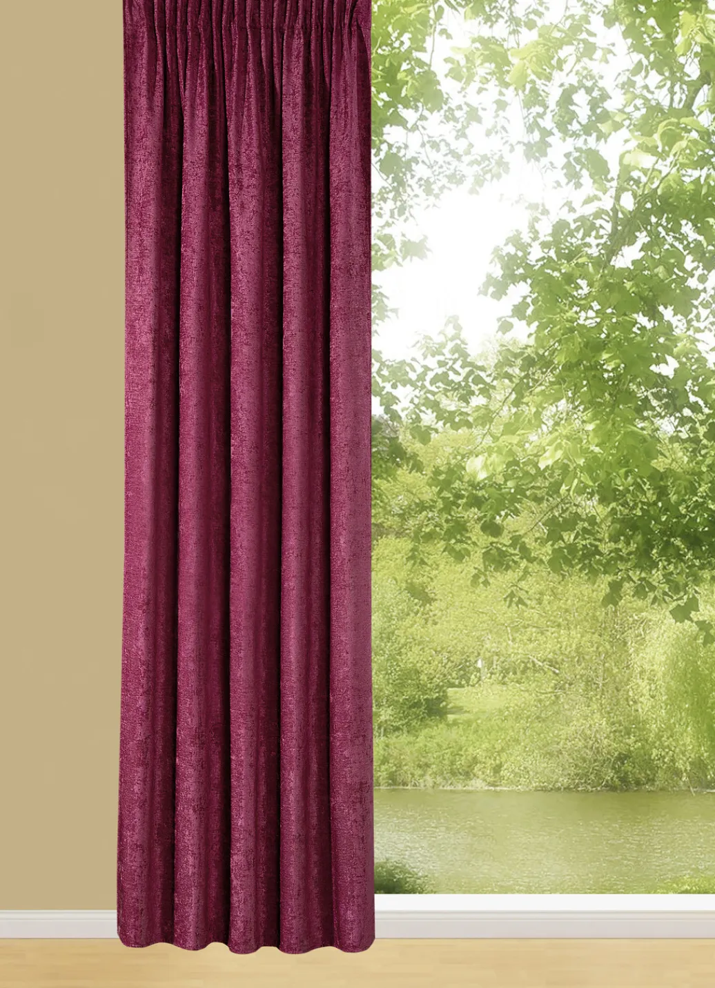 Heimtextilien>Thermo-Chenille-Verdunkelungsschal mit Multifunktionsband