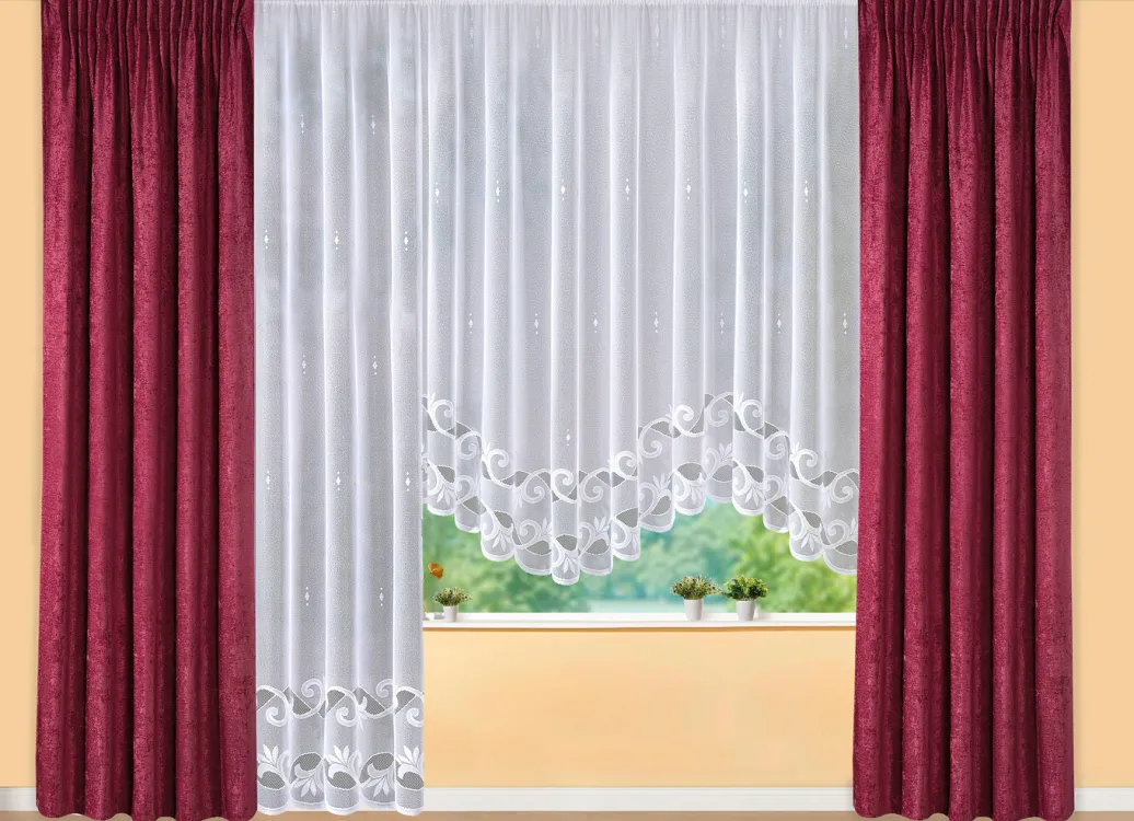 Heimtextilien>Thermo-Chenille-Verdunkelungsschal mit Multifunktionsband