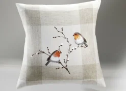 Webana Dekoration|Heimtextilien>Tisch- und Raumdekoration mit Rotkehlchen-Motiv SEKT-BUNT