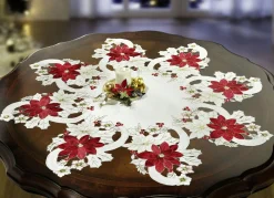 SCHÄFER Tischdecken|Heimtextilien>Tisch- und Raumdekoration aus dem Hause Schäfer WEISS-ROT