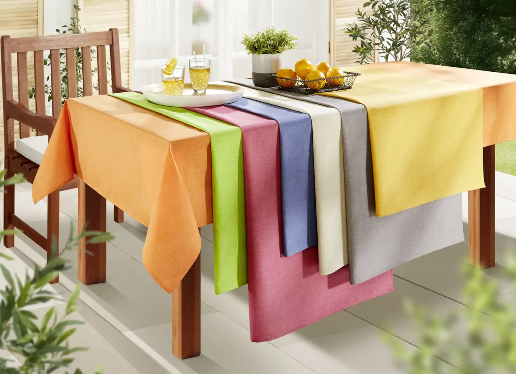 Gartentischdecken|Heimtextilien>Tischdecke oder Sitzkissen für den Innen- und Außenbereich mit Fleckschutz-Ausrüstung
