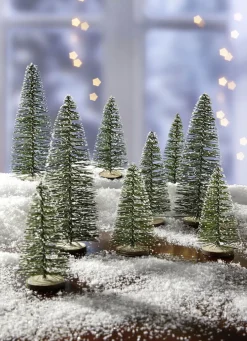 Weihnachtliche Dekorationen>Tischdeko Tannenbäumchen, 9er-Set GRÜN