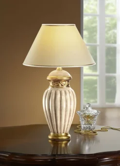 Möbel>Tischleuchte mit echter Blattgoldauflage