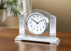 Dekoration>Tischuhr mit Mineralglas-Rückwand