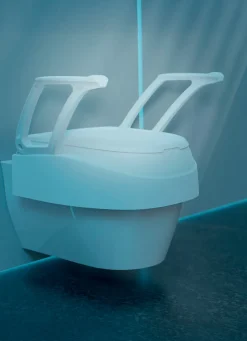 Alltagshilfen>Toilettensitzerhöhung mit Armlehnen WEISS