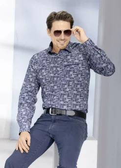 MILANO ITALY Hemden>Tolles ""-Hemd BLAU