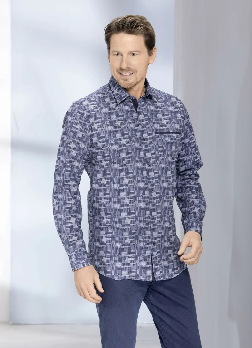 MILANO ITALY Hemden>Tolles ""-Hemd BLAU