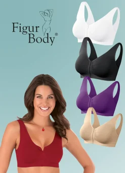 Bekleidung & Strümpfe>Traum-BH, 5er Set BEIGE-LILA-ROT-SCHWARZ-WEISS