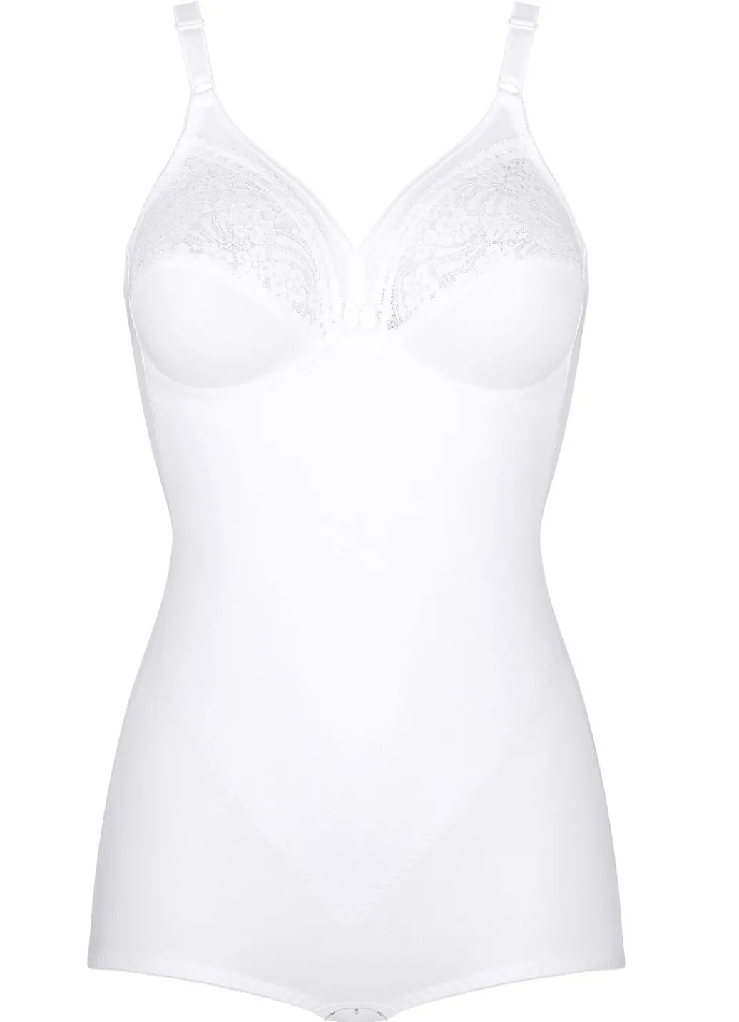 TRIUMPH Damenwäsche|Wäsche>Hosenkorselett mit Baumwollspitze in den Obercups