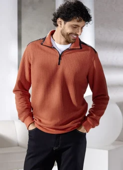 Shirts & Sweatshirts>Troyer mit Strukturdessin