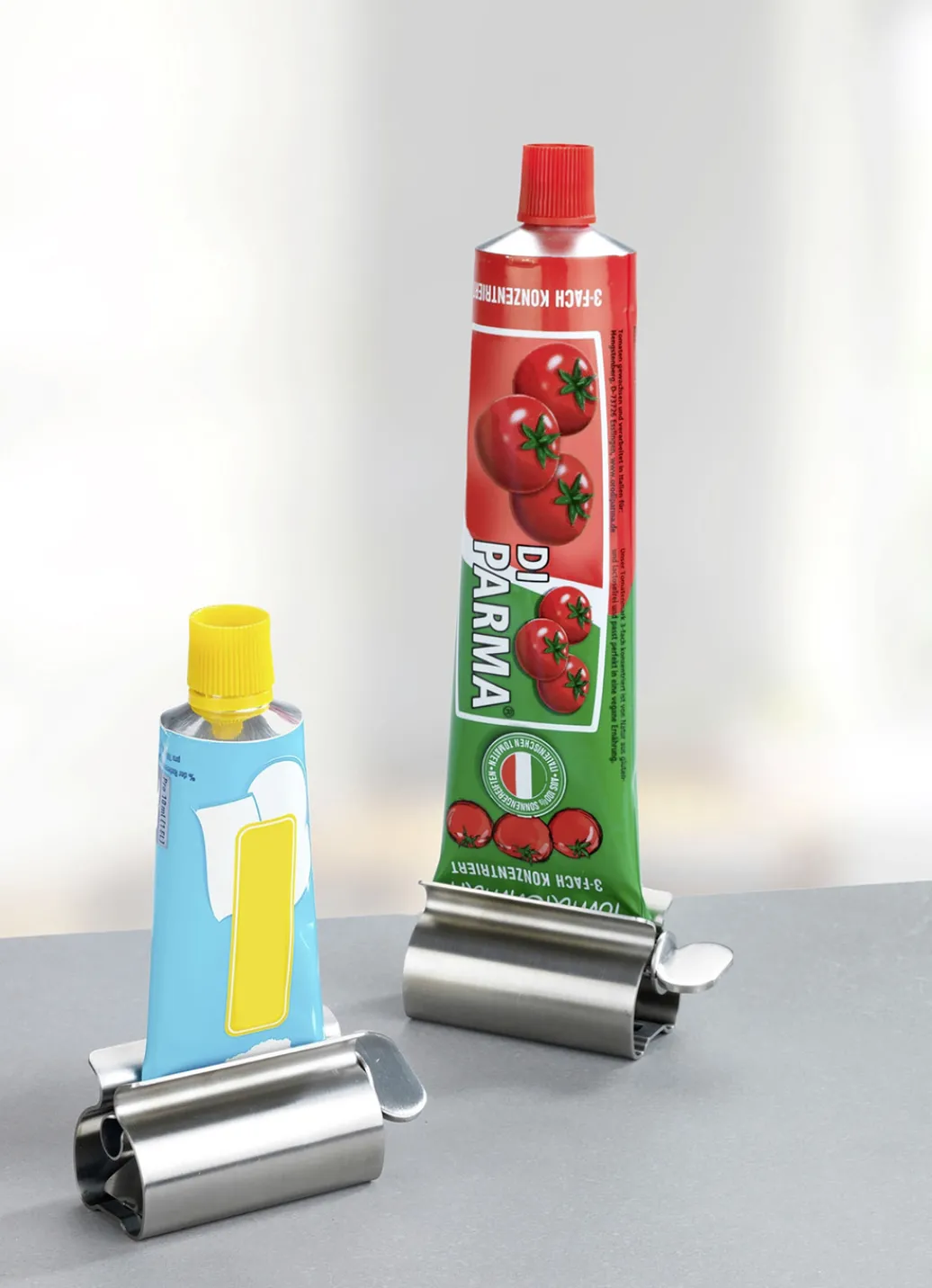 Haushaltshelfer>Tubenpresse, 2er-Set, von Maximex MATTSILBER