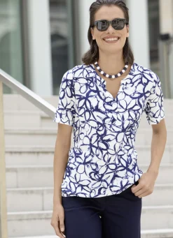 Blusen & Tuniken>Tunika mit Stehkragen