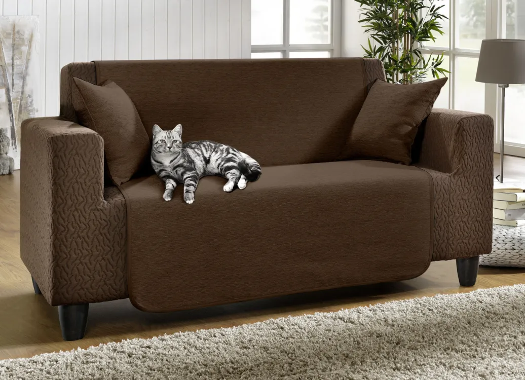 Heimtextilien>Unempfindliche Sessel-,Couch- und Armlehnenschoner aus Chenille