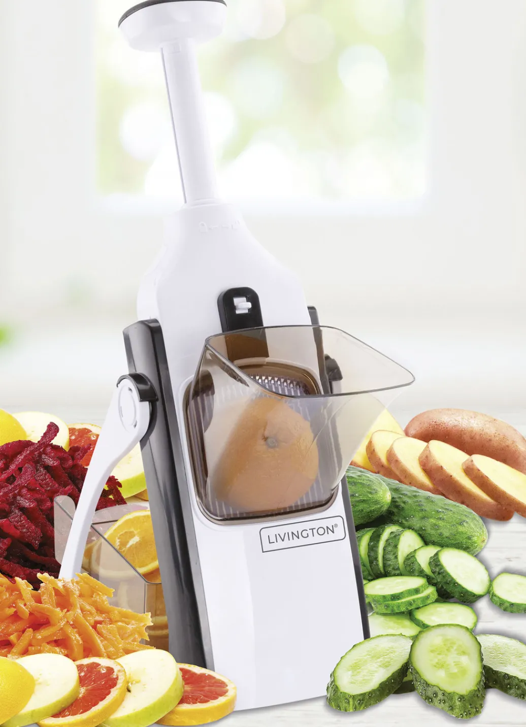 LIVINGTON Messer & Schneidgeräte|Haushaltshelfer>Universalhobel Turbo Cut von WEISS