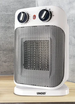 UNOLD Wohlbefinden|Technik>Keramik-Heizlüfter WEISS-SCHWARZ