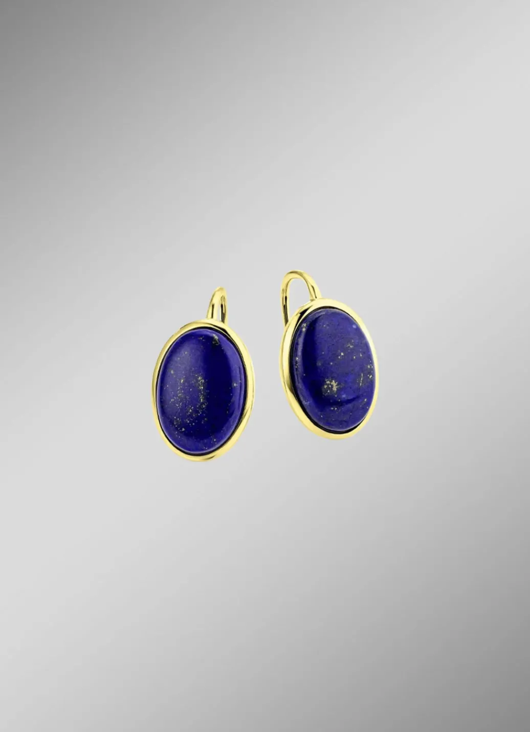 Damen-Edelsteinschmuck>Vergoldete Ohrringe mit Lapislazuli
