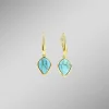 Damen-Edelsteinschmuck>Vergoldete Ohrringe mit Türkis