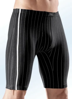 Wäsche|Herrenwäsche></noscript>Viererpack Longpants, gestreift 1X MARINE, 1X SCHWARZ, 1X JEANSBLAU, 1X BORDEAUX