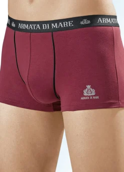 Armata di Mare Herrenwäsche|Wäsche>Viererpack Pants aus Feinjersey, mit Elastikbund 2x BORDEAUX, 1x DUNKELGRAU, 1x SCHWARZ