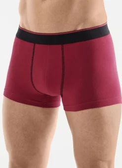 Wäsche|Herrenwäsche>Viererpack Pants mit Elastikbund 1X WEINROT, 1X SMARAGD, 1X SCHWARZ, 1X SCHIEFER