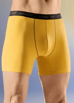 Armata di Mare Wäsche|Herrenwäsche>Viererpack Pants mit Elastikbund 2X OCKER, 2X BRAUN