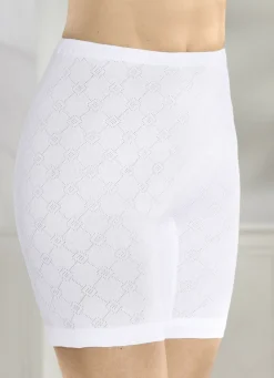 Damenwäsche|Wäsche>Viererpack Schlüpfer mit Jacquard-Dessin WEISS