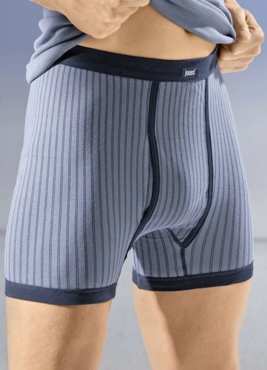 Wäsche|Herrenwäsche>Viererpack Unterhosen mit Softbund 2X INDIGO-MARINE, 2X MARINE-INDIGO