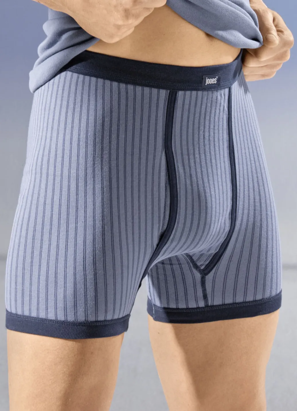 Wäsche|Herrenwäsche>Viererpack Unterhosen mit Softbund 2X INDIGO-MARINE, 2X MARINE-INDIGO