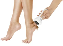 VITALMAXX Schönheit & Körperpflege>Hornhautentferner mit Saugfunktion WEISS-ROSÉGOLD