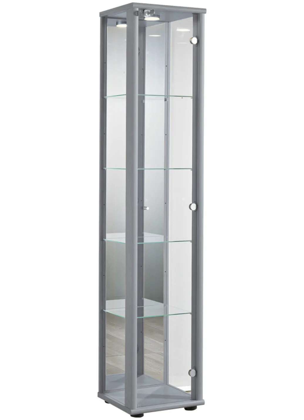 Möbel>Vitrine, 1-türig, mit LED-Beleuchtung