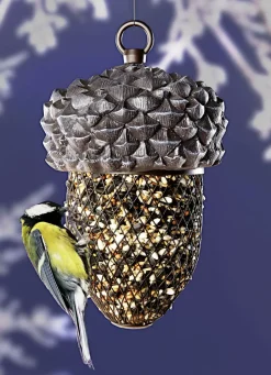 Winterliche Gartenhelfer>Vogelfutterstelle aus Kunststoff BRAUN