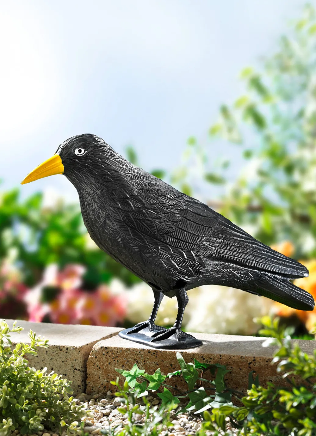Gartendekoration>Vogelschreck-Rabe aus Kunststoff SCHWARZ