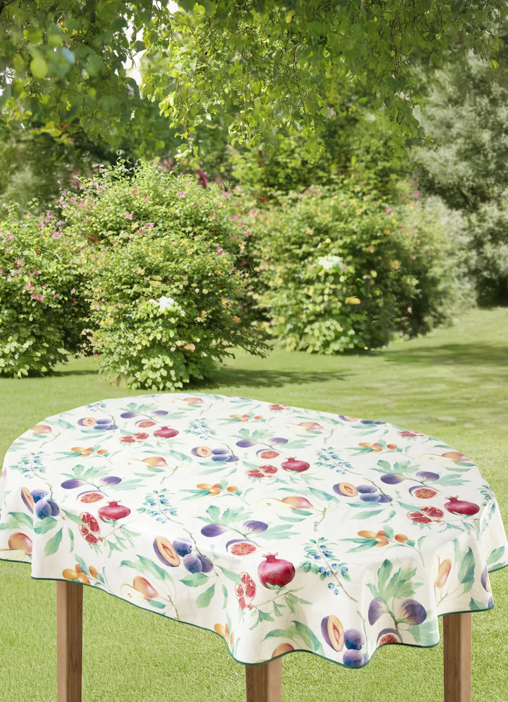 Gartentischdecken|Heimtextilien>Wachstuch-Tischdecke für innen und außen MULTICOLOR