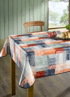 Gartentischdecken|Heimtextilien>Wachstuch-Tischdecke in Patchwork-Optik