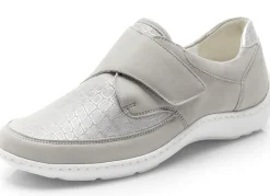 WALDLÄUFER Damenschuhe|Schuhe>Waldläufer, bequeme Damen-Slipper, Weite H, mit herausnehmbarem Fußbett STEINGRAU