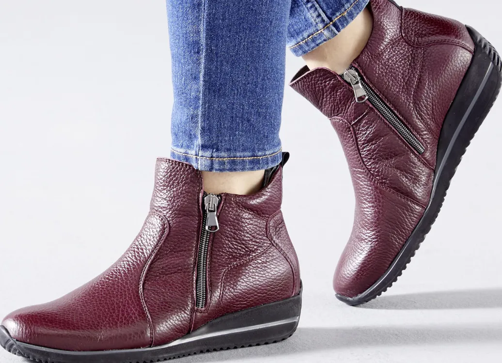 mydeer Damenschuhe|Schuhe>Waldläufer, bequeme Damen-Stiefeletten, Weite H, aus Hirschleder