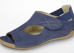 WALDLÄUFER Damenschuhe|Schuhe>Waldläufer Sandale aus edlem Rind-Nubukleder