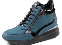 WALDLÄUFER Schuhe|Damenschuhe>Waldläufer Schnür-Bootie mit Besätzen aus Lackleder