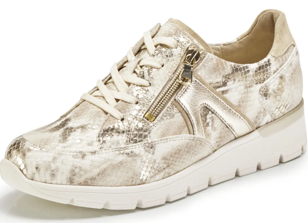 WALDLÄUFER Schuhe|Damenschuhe>Waldläufer Schnürschuh aus interessantem Materialmix