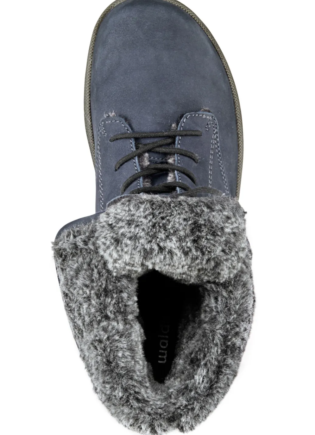 WALDLÄUFER Schuhe|Damenschuhe>Waldläufer Schnür-Stiefelette mit kuscheligem Webpelzkragen