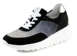 WALDLÄUFER Schuhe|Damenschuhe>Waldläufer Sneaker mit farbverlaufenden, funkelnden Glitzersteinchen