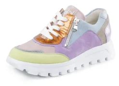 WALDLÄUFER Schuhe|Damenschuhe>Waldläufer, trendige Damen-Sneaker, Weite H, mit herausnehmbarem Fußbett MULTICOLOR