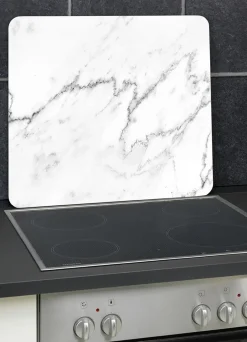 WENKO Haushaltshelfer>Wandblende aus Glas in -Optik MARMOR
